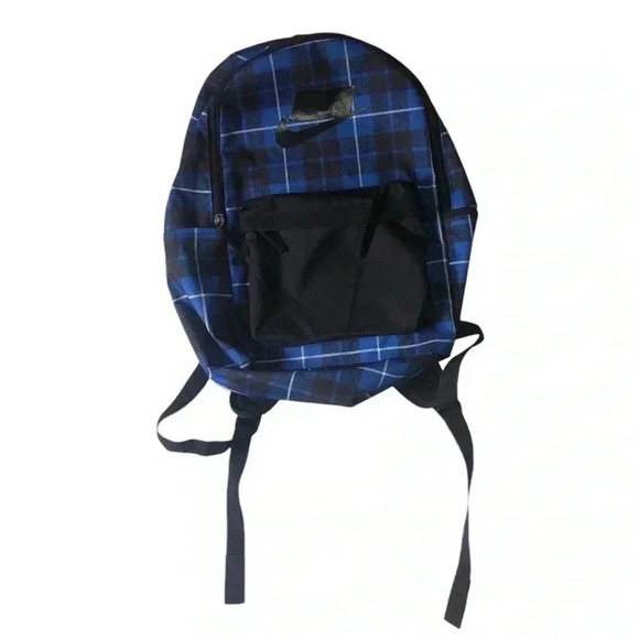Nike Other - Nike Sportswear Heritage 2.0 Backpack Plaid Blue Black